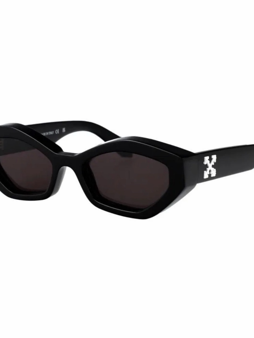 Off-White Black Cat-Eye Sunglasses with White Logo